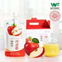 [위드앤푸드] 국내산 100% NFC 바라다 사과즙 착즙주스 100mlx30포, 60포