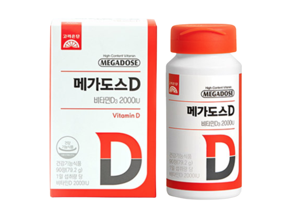 고려은단 메가도스D 츄어블 1000mg x 90정