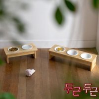 마리 펫테이블 반려동물 식기 2구/3구