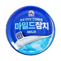 사조 마일드 참치 85g 1개 참치캔 통조림 안심따개