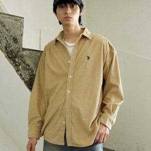 US POLO ASSN X 프릭스스토어 코듀로이 셔츠 25AW 3101291600011
