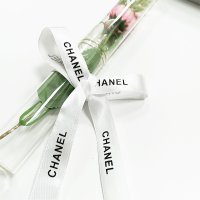 쥬쥬상회 CHANEL 샤넬 2CM 웨딩 레터링 스트립 수제 DIY 키 체인 악세사리 명품 포장 고급 리본