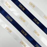 쥬쥬상회 DIOR 디올 2CM 브론징 웨딩 레터링 스트립 실버 새틴 악세사리 명품 포장 고급 리본