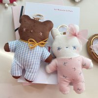 [DIY kit] 곰인형키링 토끼인형키링 핸드메이드키링 만들기 (오버롤베어/오버롤레빗)