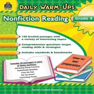 선생님들이 만든 자료로 매일 웜업 가능 논 픽션 읽기 책 4등급용