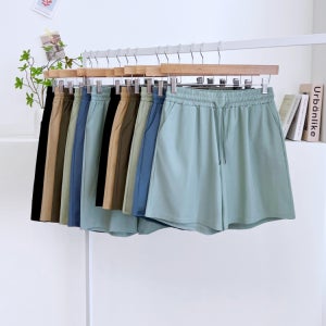 (2가지기장) 1+1 아이스 냉감 바스락 스판 여름 밴딩 반바지 팬츠 6color