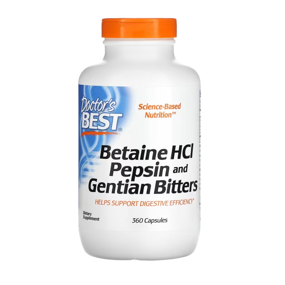 닥터스베스트 <b>베타인 HCL 펩신 젠티안 비터스</b> 360캡슐
