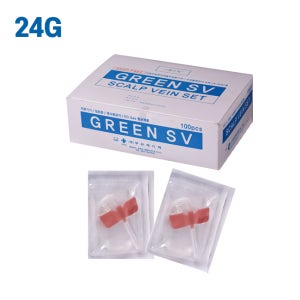 두원 메디텍 나비침 24G 스칼프니들 SCALP VEIN 100개/팩