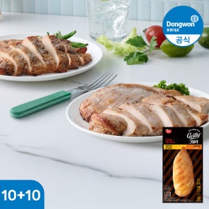 [N배송] 동원 그릴리 직화치킨 닭가슴살 오리지널 105g 10+10개 외 1종