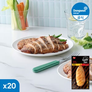 동원 그릴리 직화치킨 닭가슴살 블랙페퍼 105g 20개