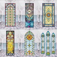 스테인글라스 교회 기독교 카톨릭 복고풍 시트지 창문