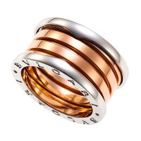 불가리 BVLGARI, 비제로원 링 4밴드 반지 화이트골드 13호