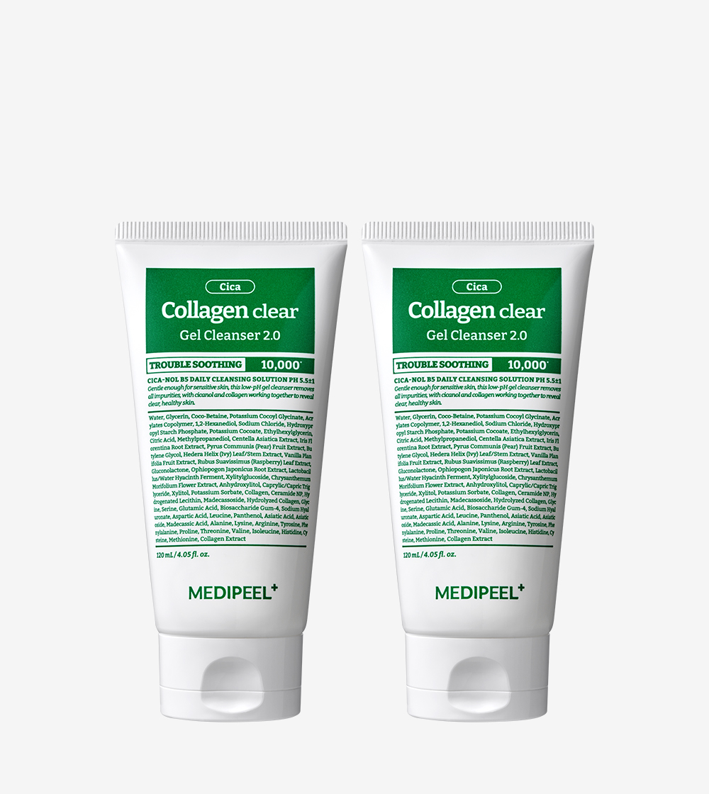메디필 그린 시카 콜라겐 클리어 2.0 120ml X 2개 대용량 폼클렌징 진정 약산성