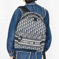 [DIOR] 디올 디올트래블 백팩 오블리크 자카드 블루 DIORTRAVEL BACKPACK Oblique Jacquard Blue M6104STZQ M928