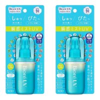 일본 비오레 리치 아쿠아 UV 선스크린 미스트 60ml 2팩 자외선차단제