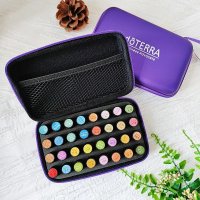 DoTERRA 에센셜 아로마 오일 케이스 보관함 보관 32 슬롯 13ml 병 가방 여행용 향수 행잉 오거나이저-37490