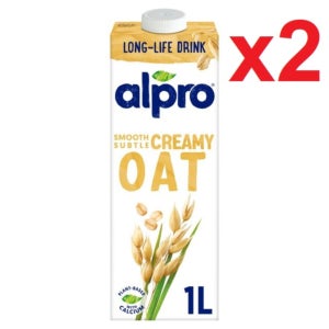 [영국발송] 1L 2팩 알프로 오트 롱라이프 드링크 오트밀크 귀리우유 유당불내증대체음료 Alpro Oat Long Life Drink