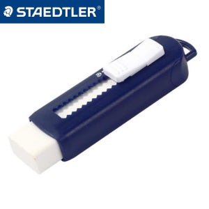 스테들러 525 PS 슬라이딩 플라스틱 지우개 다크블루 기본형 86x26x21mm 28g