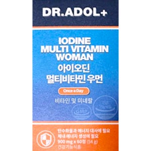 닥터아돌 아이오딘 멀티비타민 미네랄 우먼 900mg x 60정 1개월분
