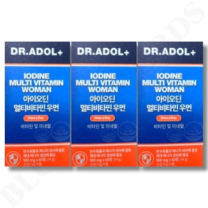 닥터아돌 아이오딘 멀티비타민 미네랄 우먼 900mg x 60정 x 3박스 3개월분