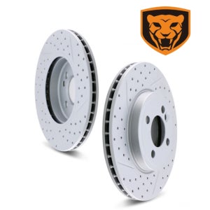 KGC금강 RS 타공 제네시스 G70 브레이크디스크 뒤 카오스 타공 사선 58411-J5500