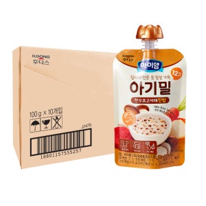 아이얌 아기밀 한우표고야채 진밥 100g 10입