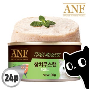 ANF 고양이 간식 캔 참치무스, 95g, 24개