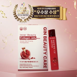 명원담 이너뷰티 홍삼 석류 콜라겐 젤리 스틱 14포 저분자피쉬콜라겐 엘라스틴 히알루론산