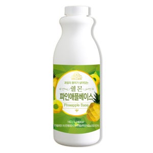 쉘몬 파인애플 농축액 음료베이스 1kg 에이드 스무디