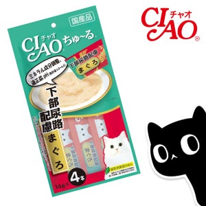 이나바 챠오츄르 고양이 간식 SC-105 하부요로케어 참치, 56g, 1개