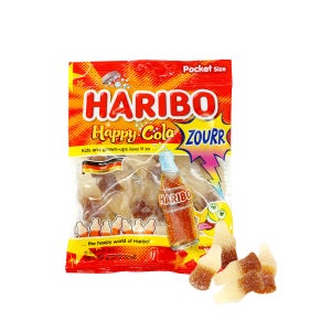 HARIBO 하리보 해피콜라향 사우어 80g 구미 젤리 코스트코간식