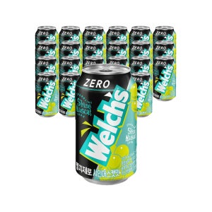 농심 웰치스 제로 샤인머스캣맛 355ml x 24개입 탄산음료 저칼로리