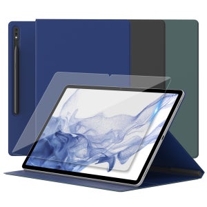 갤럭시탭 S8플러스 / S7플러스 / S7 FE 케이스 마이폴리오 강화유리 세트