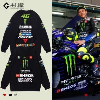 오토바이 힙합 팀복 박시 티셔츠 루즈핏 레이싱 YAMAHA Yamaha MotoGP 팀 라운드 넥 스웨터 남성과 여성 라이딩 매니아 슈트 의류