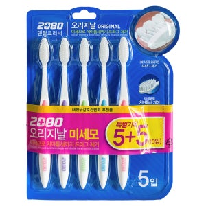 2080 칫솔 오리지날 미세모 칫솔 x 5개