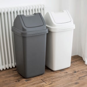 클랩 50리터 정사각 카페 학교 병원 사무실 종량제 50리터봉투용 휴지통 6호(50리터)