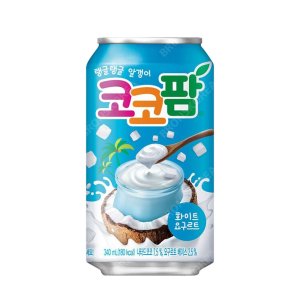 해태 코코팜 화이트 요구르트 340ml X 24캔(1박스) 매점 음료
