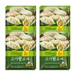 쉐푸드 고기왕교자 385g 외 만두/교자 6종 4개+4개 (옵션선택)