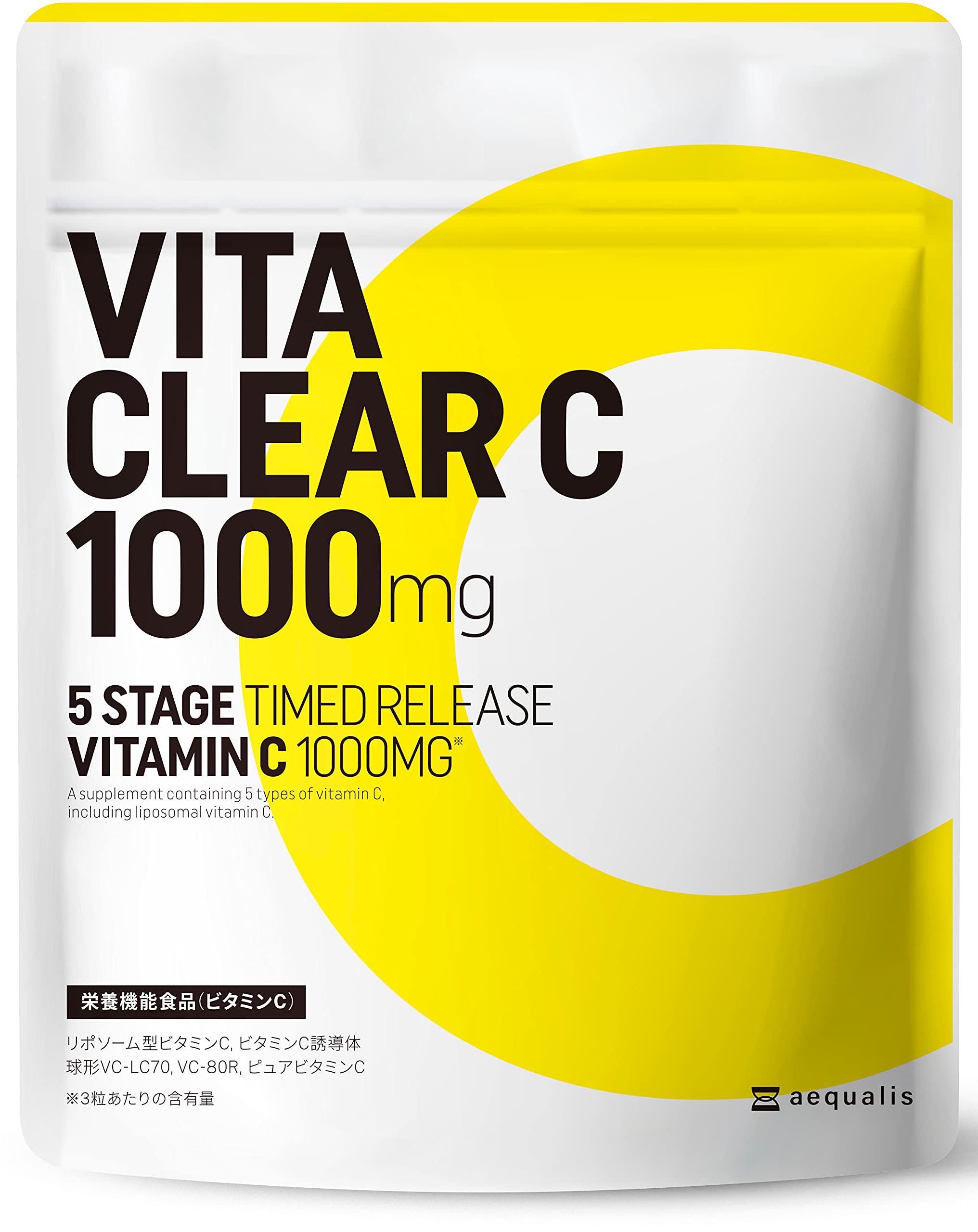 리포좀 <b>비타민C</b> <b>비타민</b>씨 일본 고농도 vitaminC 1,000mg 90정 3달분 비타클리어