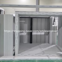 PVC 하이샤시 주택용 대형단창 두께 115mm 가로 2390x세로 2040