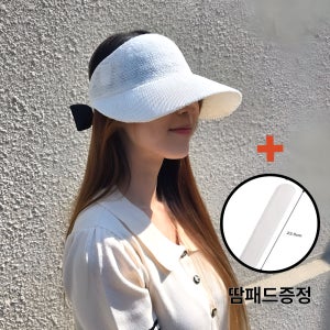 로로하나 여성골프모자 양볼커버 무중력 린넨썬캡