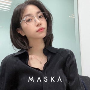 마스카 프리 디코드 N2 02 실버 하금테 티타늄 안경