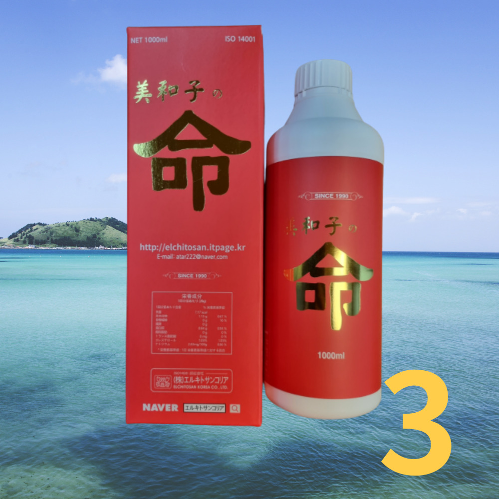 <b>키토산</b> 저분자수용성발효 엘<b>키토산</b>코리아 명 1000mlx3