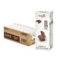 쵸코우유 멸균 부산우유 180ml 24팩