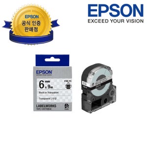 엡손 정품 라벨테이프 ST6K-PX 카트리지 투명 라벨지 네임택 네임스티커