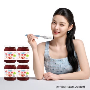 오뚜기 LIGHT&JOY 당을줄인 논산딸기쨈 290G 4개