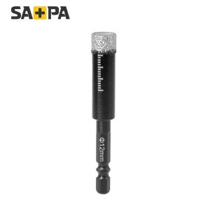 사파 다이아몬드 홀소 육각 건식드릴비트 전문가용 유리 타일 대리석 화강암 타공 12mm