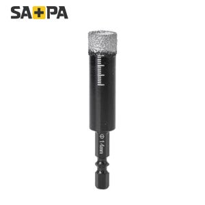 사파 다이아몬드 홀소 육각 건식드릴비트 전문가용 유리 타일 대리석 화강암 타공 14mm