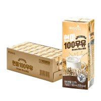 고소한 현미 100 우유 멸균 부산우유 190ml 24팩