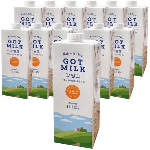 GOT MILK 유럽산 수입멸균우유 믈레코비타 갓밀크 1L(12입)